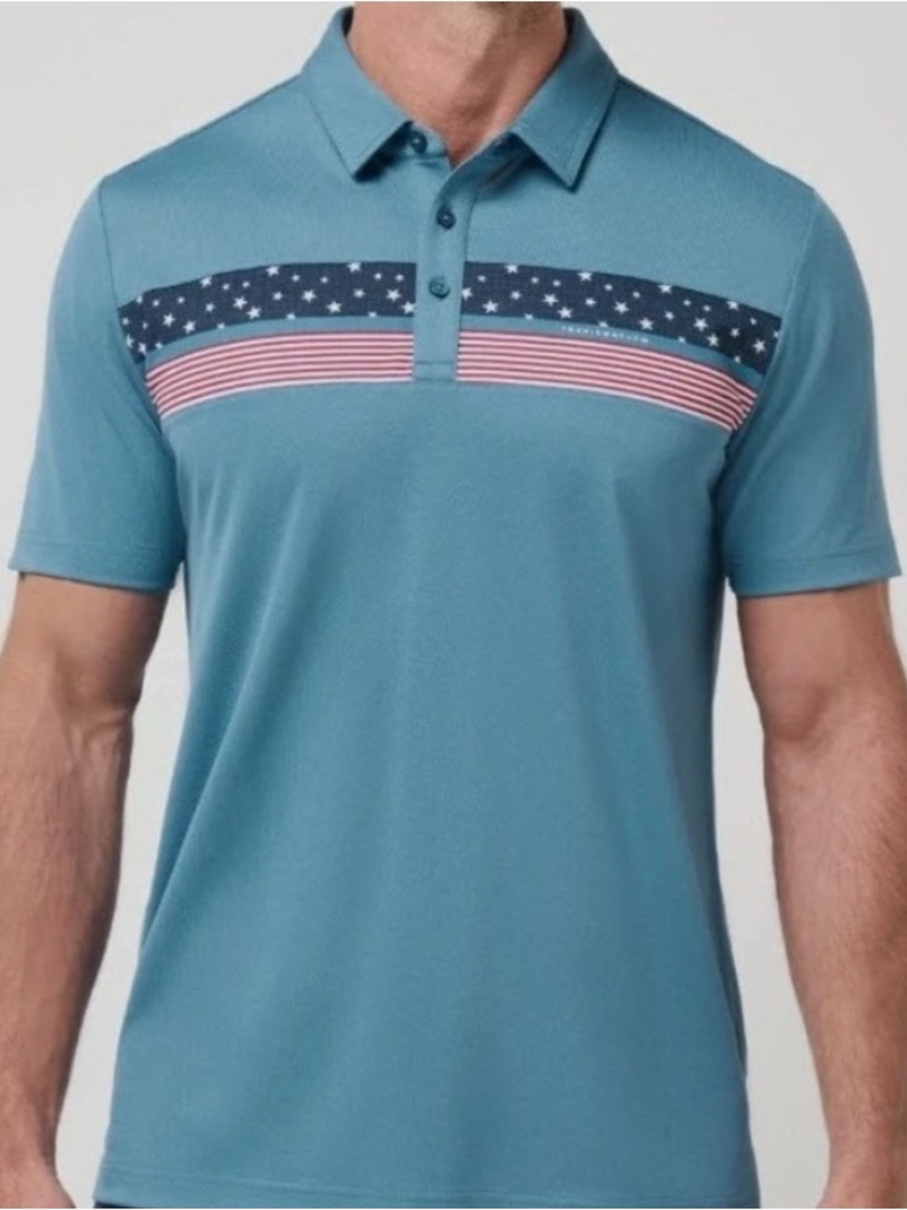 Travis Mathew men’s good good patriot polo size small NWT